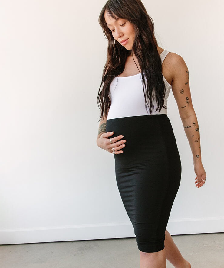 Womens maternity pencil on sale skirt