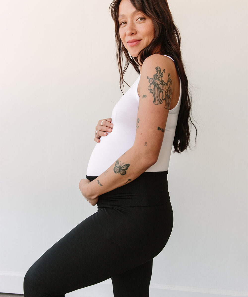 Buy Blue Maternity Leggings Online | Maternity Wears Online – The Mom Store