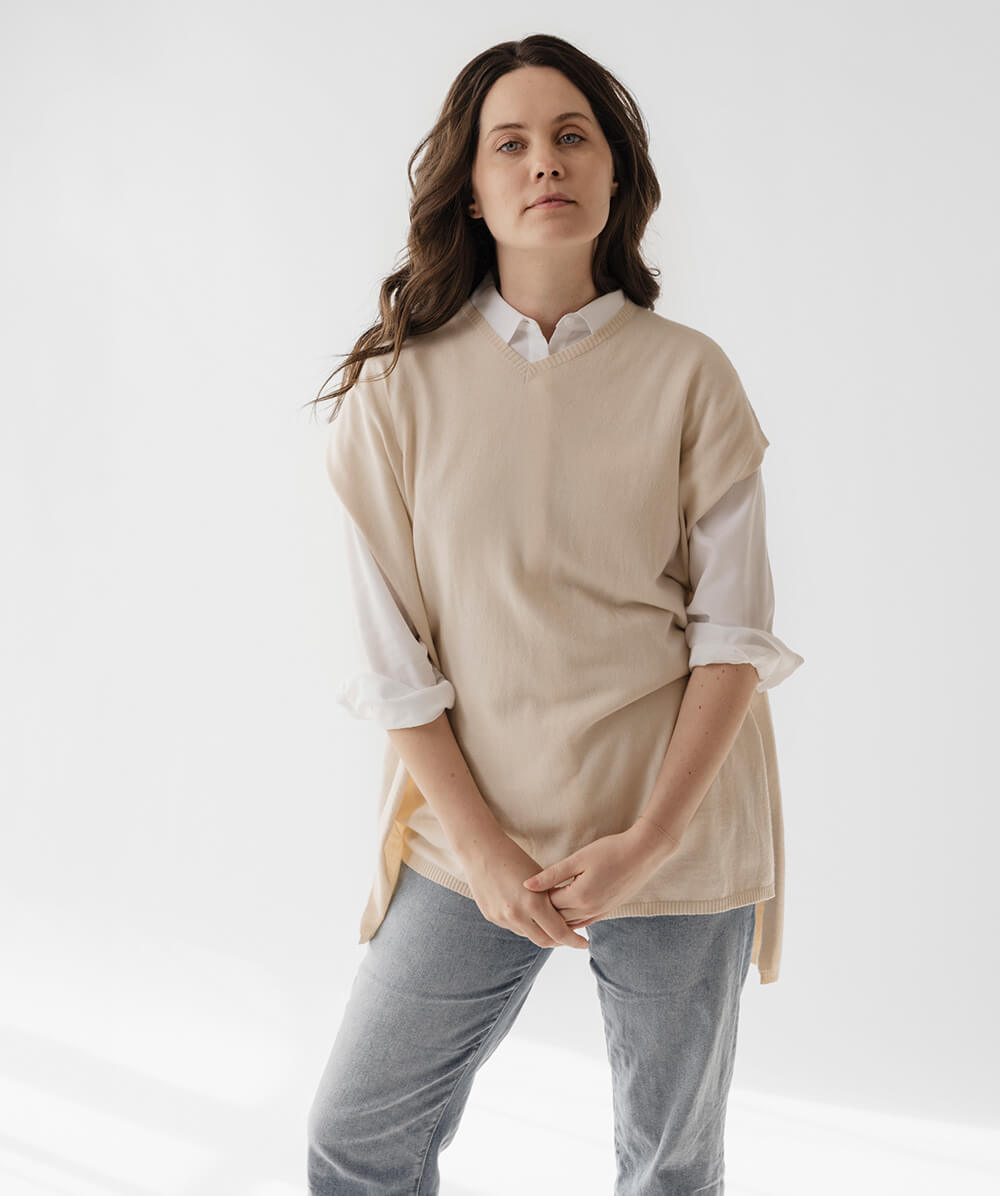 NVRFRGT×STUDIOUS別注 V-NECK PULLOVER size1 NVRFRGT（ネヴァーフォー