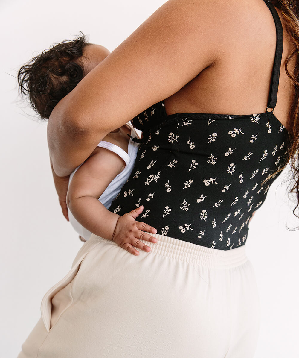 EHQJNJ Nursing Bras for Breastfeeding Deep V Bottom Suspender Tank