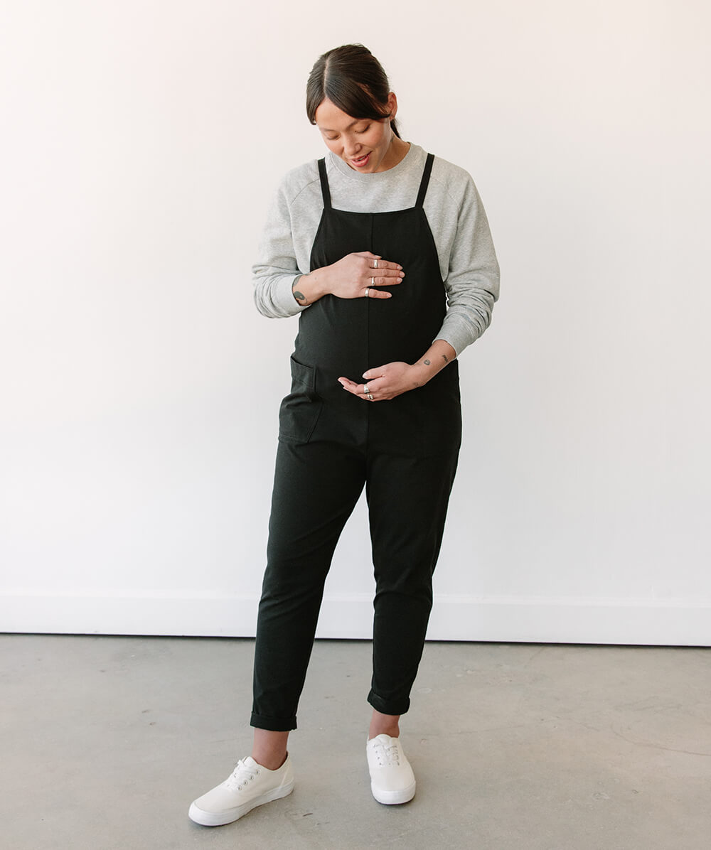 Cloud Cotton Maternity Crew Neck Sweater For Pregnancy & Beyond